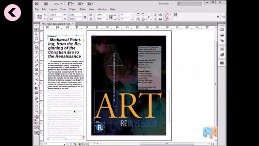 اسکرین شات برنامه آموزش جامع نرم افزار Adobe Indesign 5