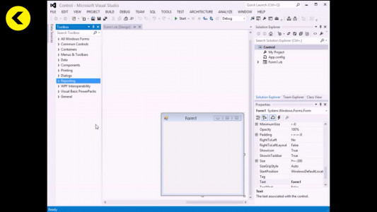اسکرین شات برنامه آموزش طراحی برنامه کاربردی Visual Basic 3
