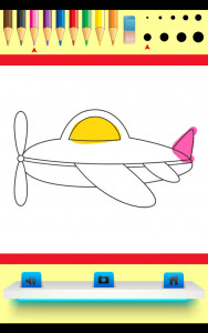 اسکرین شات بازی کتاب رنگ‌آمیزی کودکان – هواپیما 1