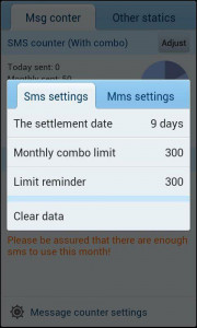 اسکرین شات برنامه GO SMS Message Counter plugin 2