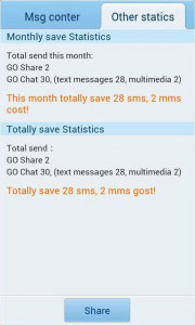 اسکرین شات برنامه GO SMS Message Counter plugin 3