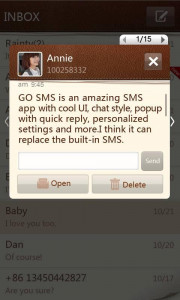 اسکرین شات برنامه GO SMS Pro SimplePaper theme 2