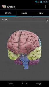 اسکرین شات برنامه 3D Brain 2