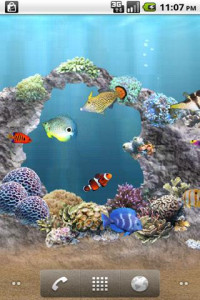 اسکرین شات برنامه aniPet Aquarium LiveWallpaper 4