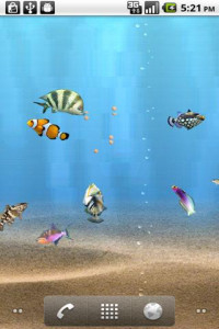 اسکرین شات برنامه aniPet Aquarium LiveWallpaper 5