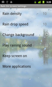 اسکرین شات برنامه Rain On Screen (free) 4