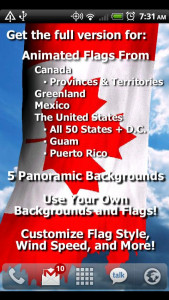 اسکرین شات برنامه NA Flags Free Live Wallpaper 3
