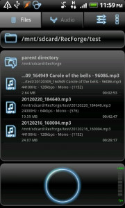 اسکرین شات برنامه RecForge Lite - Audio Recorder 2