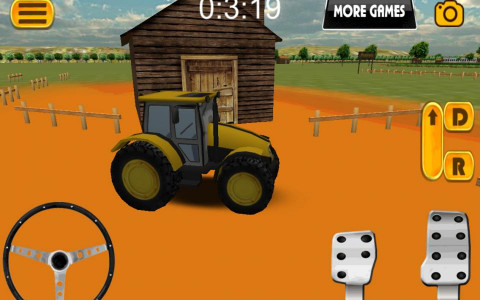 اسکرین شات بازی Tractor parking 3D Farm Driver 2
