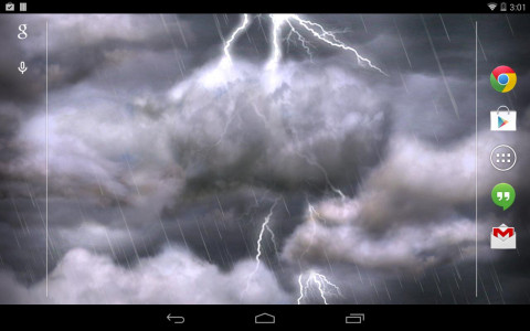 اسکرین شات برنامه Thunderstorm Free Wallpaper 3