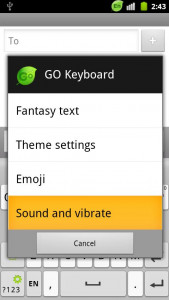 اسکرین شات برنامه GO Keyboard Instrument Sound 2