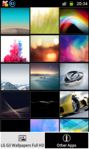 اسکرین شات برنامه تصاویر پس زمینه گوشی LG G3 (فول اچ دی) 2