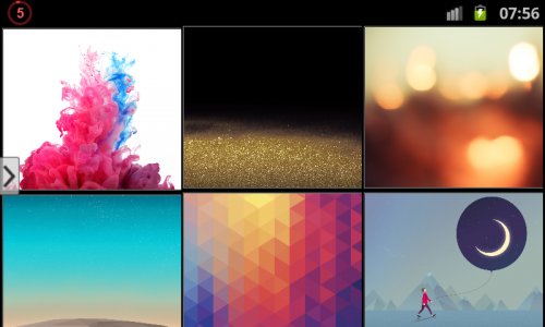 اسکرین شات برنامه تصاویر پس زمینه گوشی LG G3 (فول اچ دی) 3