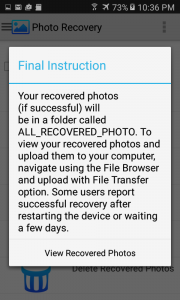 اسکرین شات 4 برنامه Photo Recovery