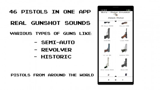اسکرین شات برنامه Guns - Pistol Simulator 2