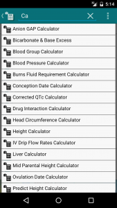 اسکرین شات برنامه Medical Calculators 8
