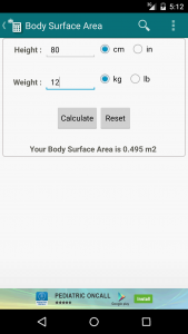 اسکرین شات برنامه Medical Calculators 5