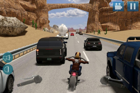 اسکرین شات بازی Moto Traffic Dodge 3D 5