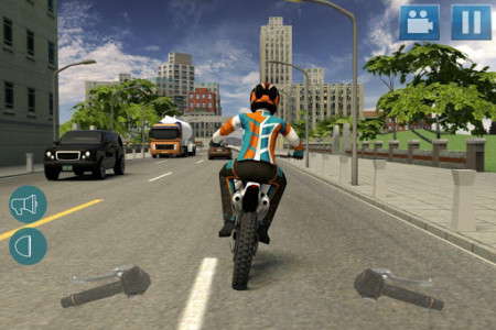 اسکرین شات بازی Moto Traffic Dodge 3D 1
