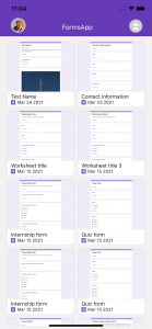 اسکرین شات 1 برنامه Forms App to Manage your Forms
