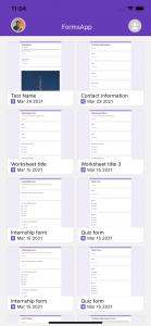 اسکرین شات برنامه FormsApp - Manage your Forms 1