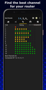 اسکرین شات برنامه WiFi Analyzer 3