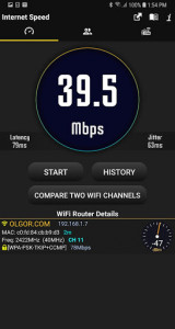 اسکرین شات برنامه WiFi Speed Test 1