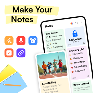 اسکرین شات 1 برنامه Notes: Color Notepad, Notebook
