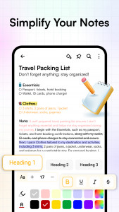 اسکرین شات برنامه Notes: Color Notepad, Notebook 2