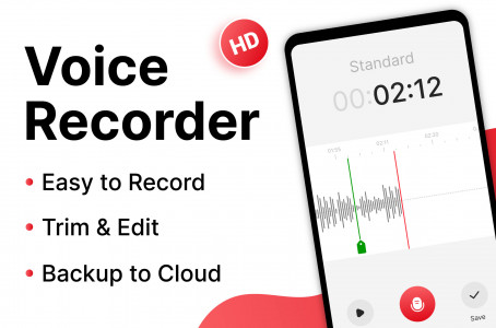 اسکرین شات برنامه Voice Recorder 1
