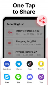 اسکرین شات برنامه Voice Recorder 4