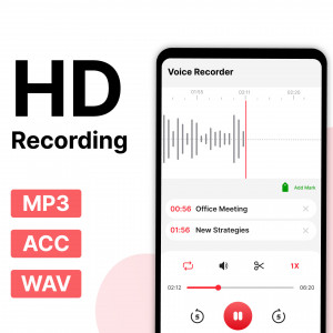 اسکرین شات برنامه Voice Recorder 2