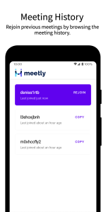 اسکرین شات 4 برنامه Video Meeting - Meetly
