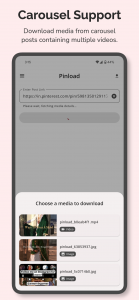 اسکرین شات برنامه Video Downloader For Pinterest 3