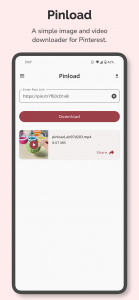 اسکرین شات برنامه Video Downloader For Pinterest 1