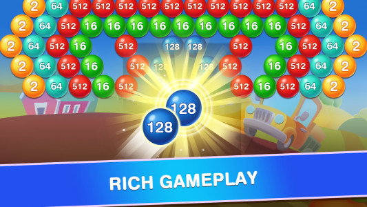 اسکرین شات 8 بازی Bubble Shooter 2048 Ball