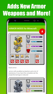 اسکرین شات 6 برنامه ARMOR MODS for Minecraft