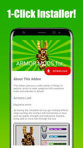 اسکرین شات 1 برنامه ARMOR MODS for Minecraft