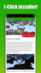 اسکرین شات 1 برنامه X-RAY MOD - Find Diamonds