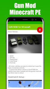 اسکرین شات 8 برنامه GUN MOD for Minecraft