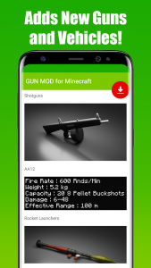 اسکرین شات 6 برنامه GUN MOD for Minecraft