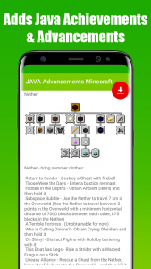 اسکرین شات 3 برنامه JAVA Advancements Minecraft