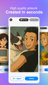 اسکرین شات 3 برنامه Anime AI - Photo Maker