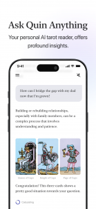 اسکرین شات برنامه Quin: AI Tarot Reader 1