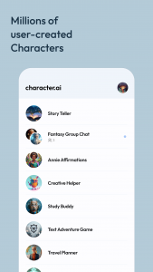 اسکرین شات برنامه Character AI: Chat, Talk, Text 2
