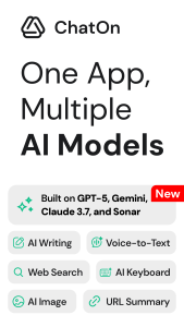 اسکرین شات 1 برنامه ChatOn - AI Chat Bot Assistant