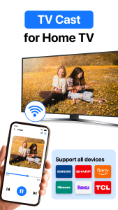 اسکرین شات 2 برنامه Cast to TV - Screen Mirroring