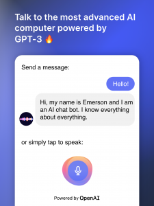 اسکرین شات برنامه Emerson AI - Talk & Learn 1