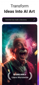 اسکرین شات برنامه ARTA: AI Art & Photo Generator 1