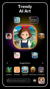 اسکرین شات 1 برنامه Nano Banana - AI Image Creator